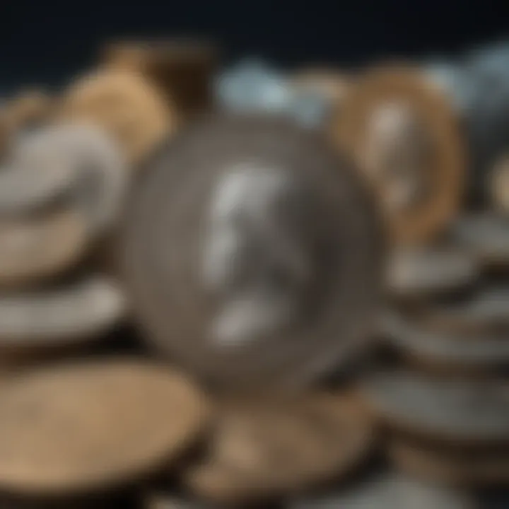 Artistic Interpretation of Icelandic Exchange Rates Abstract representation of exchange rates in Icelandic artistry