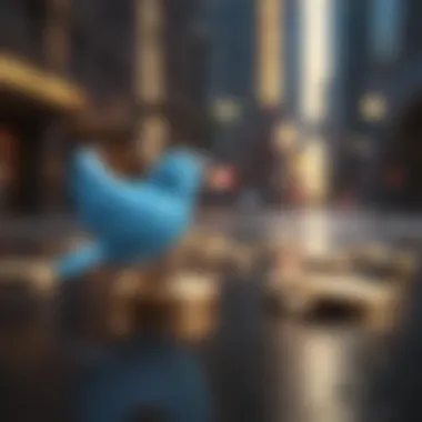 Visual representation of key events impacting Twitter's stock