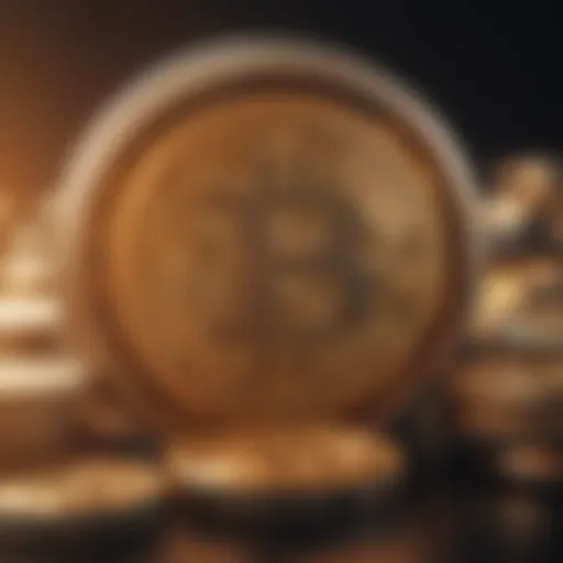 A visual representation of a diversified cryptocurrency portfolio