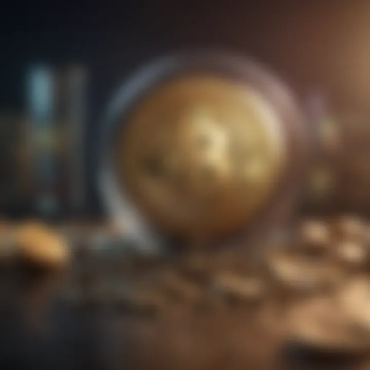 Infographic illustrating risk management strategies in crypto investing