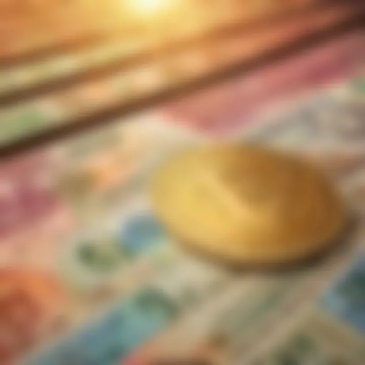 Currency exchange chart showing Indian Rupee fluctuations
