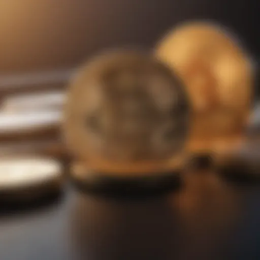 Digital representation of cryptocurrency trading