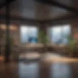 Innovative workspace design reflecting technology integration