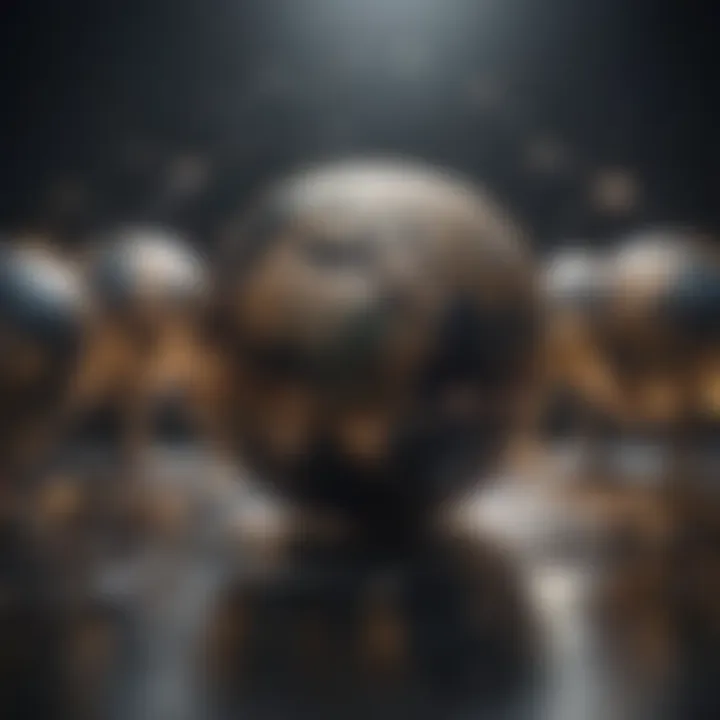 Conceptual image of a global network connecting investors and brokers