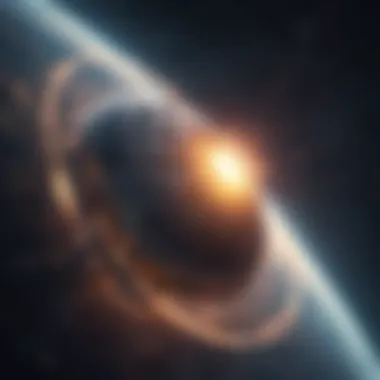 Digital Cosmos Connection Illustration showcasing the exchange of astronomical data through digital platforms