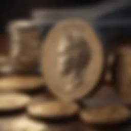 Intricate Coin Collection Display