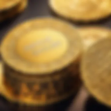 Luxurious Gold Poker Chips Stack