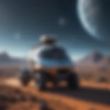 The Future of Space Exploration Conceptual illustration of future space missions