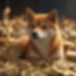 Conceptual representation of Shiba Coin's rise in popularity