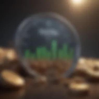 Graph showcasing potential investment growth