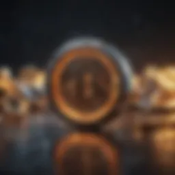 Abstract representation of IPFS technology enhancing blockchain security