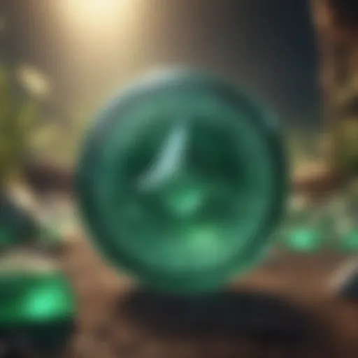 Abstract representation of Kryptonite Coin ecosystem