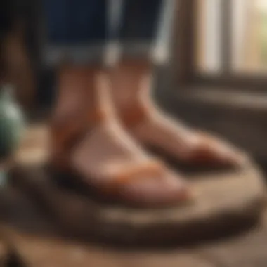 Artisans showcasing craftsmanship in sandals production