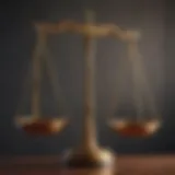 Legal scales symbolizing justice and balance