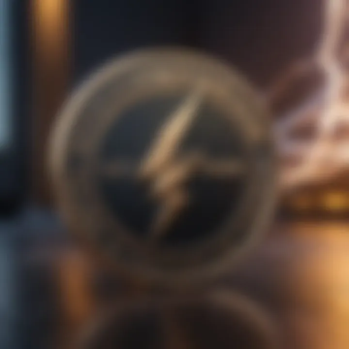 Illustration showing the correlation between Lightning Network advancements and coin price