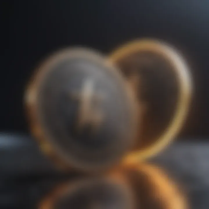 Abstract representation of Lightning Network coin price fluctuations