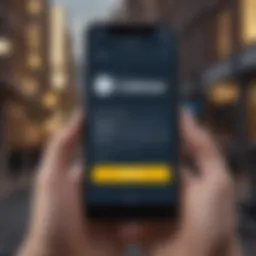 Coinbase Pro login screen showcasing user interface