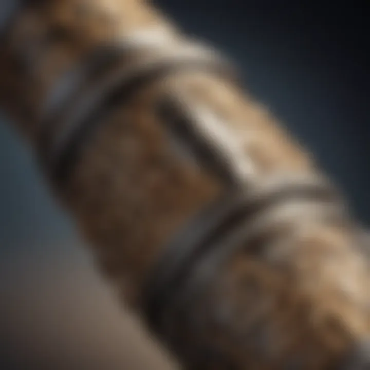 Close-up of a luxurious pen showcasing intricate design details