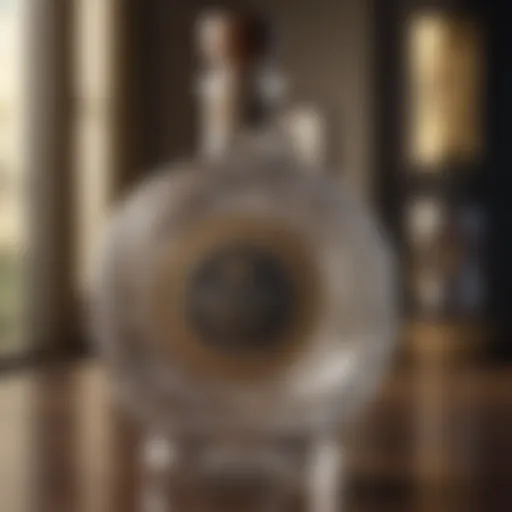 Luxury Vodka Bottle on Display
