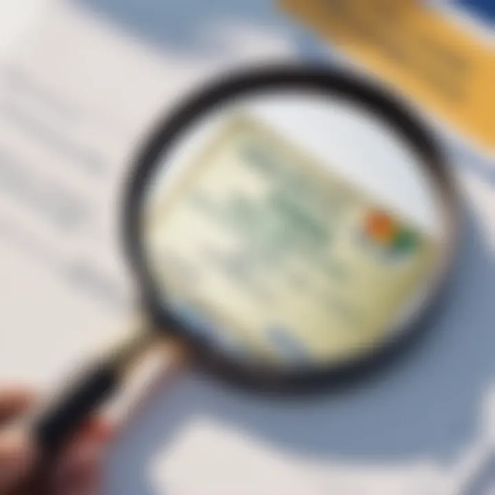 Magnifying glass on visa registered service provider badge