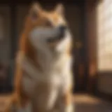 Regal Stance of the Majestic Akita Inu Majestic Akita Inu showcasing regal stance