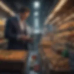 Illustration of market maker concept in financial markets