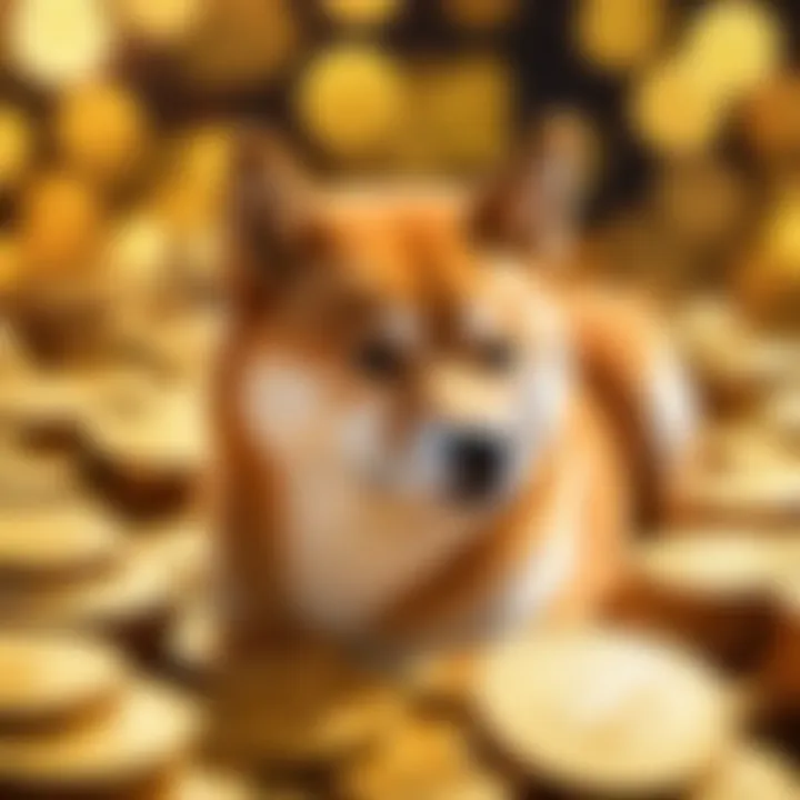 Abstract Representation of Market Trends Impacting Shiba Inu Coin