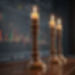 Illustration depicting candlestick chart basics