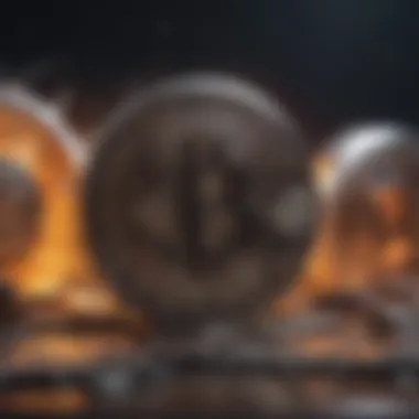 Complex Algorithms in Cryptocurrency Mining Artistic representation of complex algorithms used in cryptocurrency mining