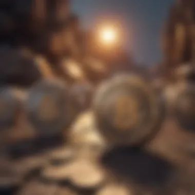 Evolution of Blockchain in Mining Illustration depicting the evolution of blockchain technology in mining