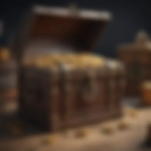 Sophisticated illustration of a treasure chest symbolizing maximizing benefits