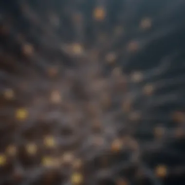 Illustration showcasing the intricate network of ledger technology