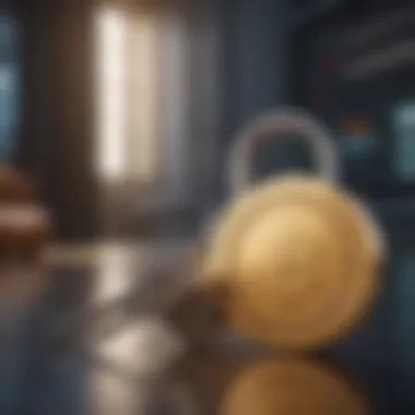 Abstract representation of data security within ledger systems