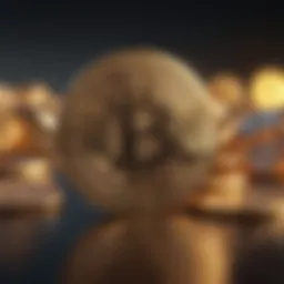 Abstract representation of cryptocurrency market fluctuations