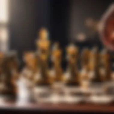 Chess Strategy in Leveraged Trading Strategic chess play demonstrating leveraging positions