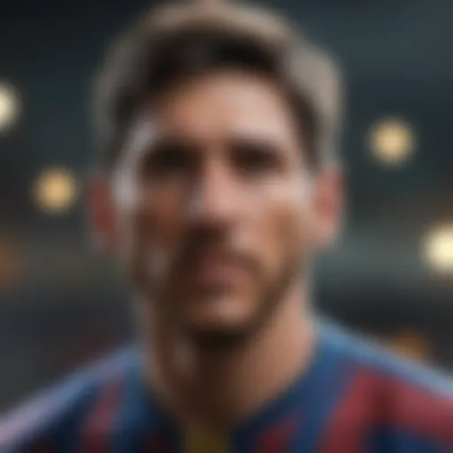 Captivating Abstract Messi NFT Artwork