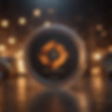 Abstract representation of blockchain technology in Metamask app