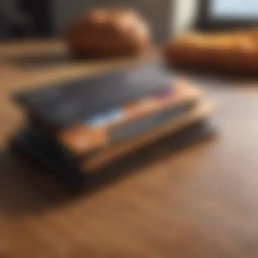 Illustration of a futuristic digital wallet interface