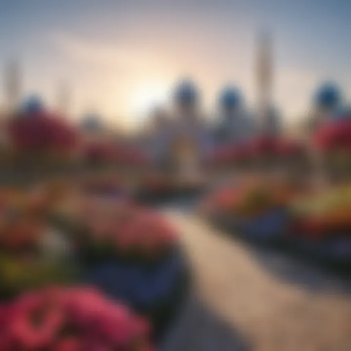 Dubai Miracle Garden with vibrant floral displays