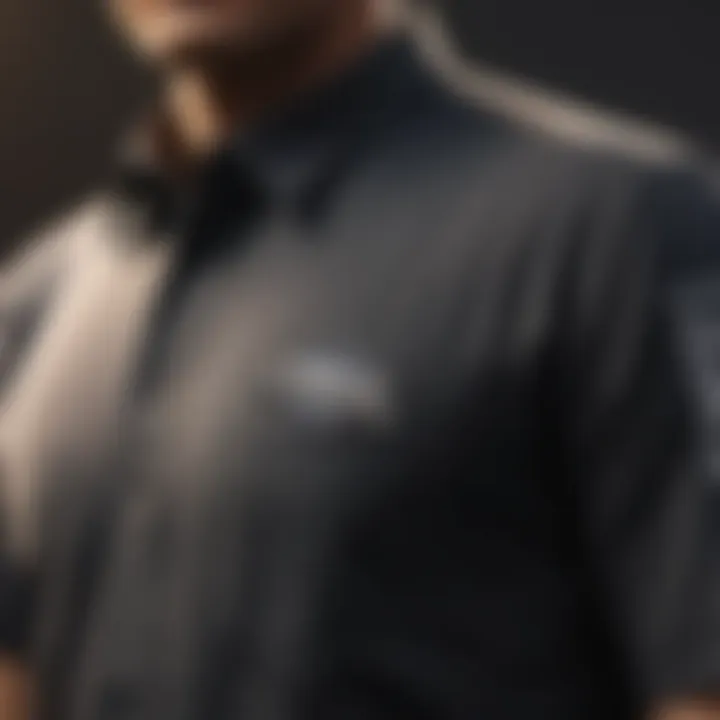 Technological advancements in umpire shirt design displayed side by side.