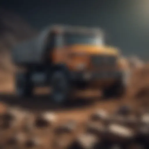 Mobile mining setup showcasing the latest technology in cryptocurrency