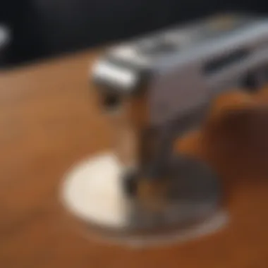 Modern Coin Hole Punch in Action Modern Coin Hole Punch in Action