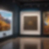 Innovative digital art display at MOMA NFT exhibition