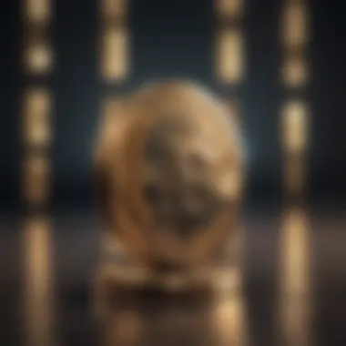 A conceptual representation of blockchain technology showcasing interconnected blocks.