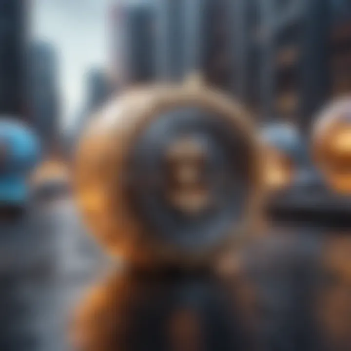 A futuristic image symbolizing the potential future directions of blockchain technology.