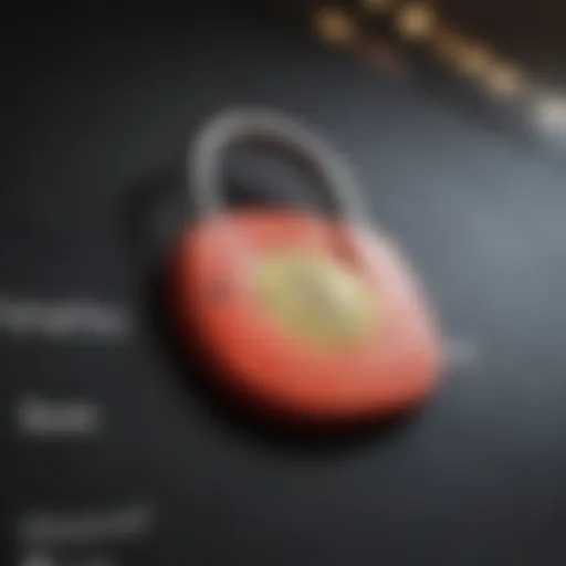 Illustration of a secure online banking login interface