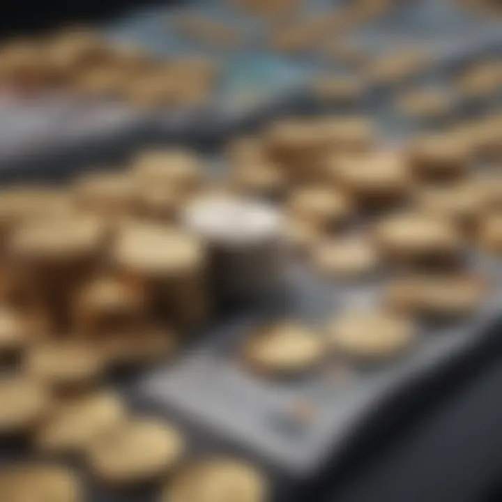 Illustration demonstrating the process of making informed purchases in the digital currency landscape