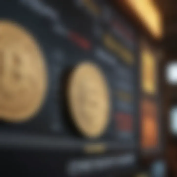 Currency exchange rates displayed on a screen