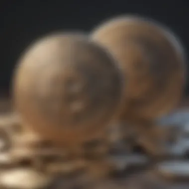 An economic graph representing currency trends