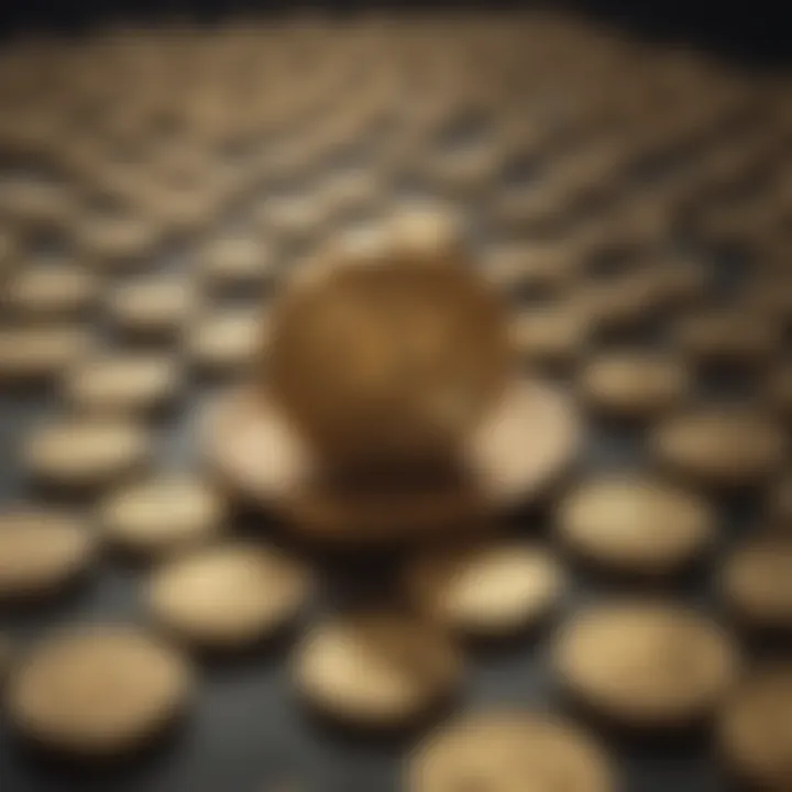 Conceptual illustration depicting the challenges of integrating gold and crypto